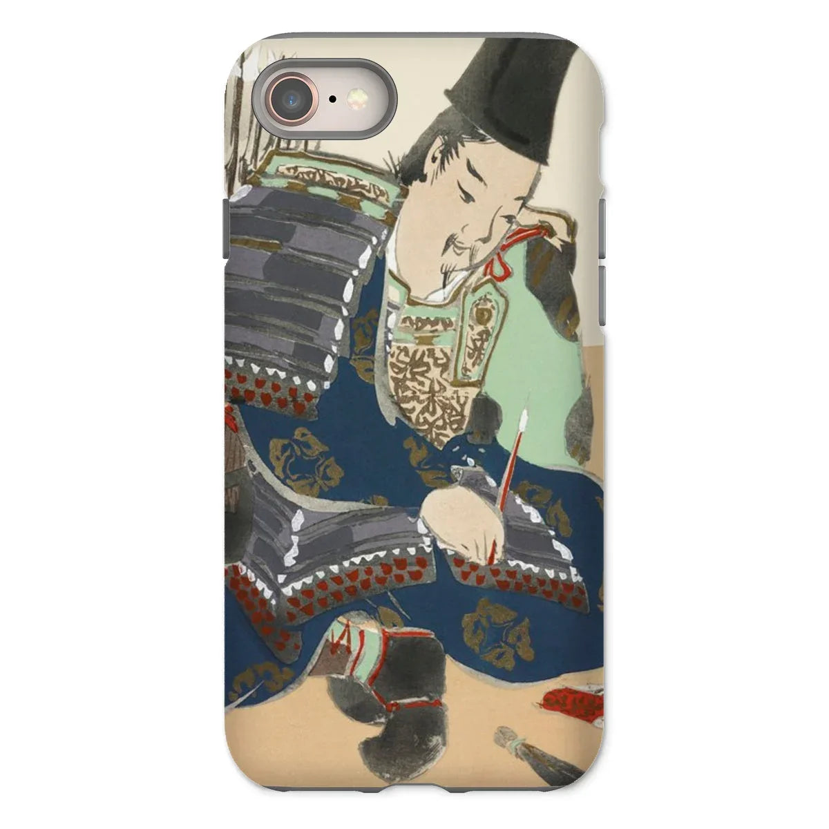 Samurai - Kamisaka Sekka Momoyogusa Iphone Case, 8 / Matte, Phone Case Traditional Japanese Samurai Artwork Ukiyo-e Style