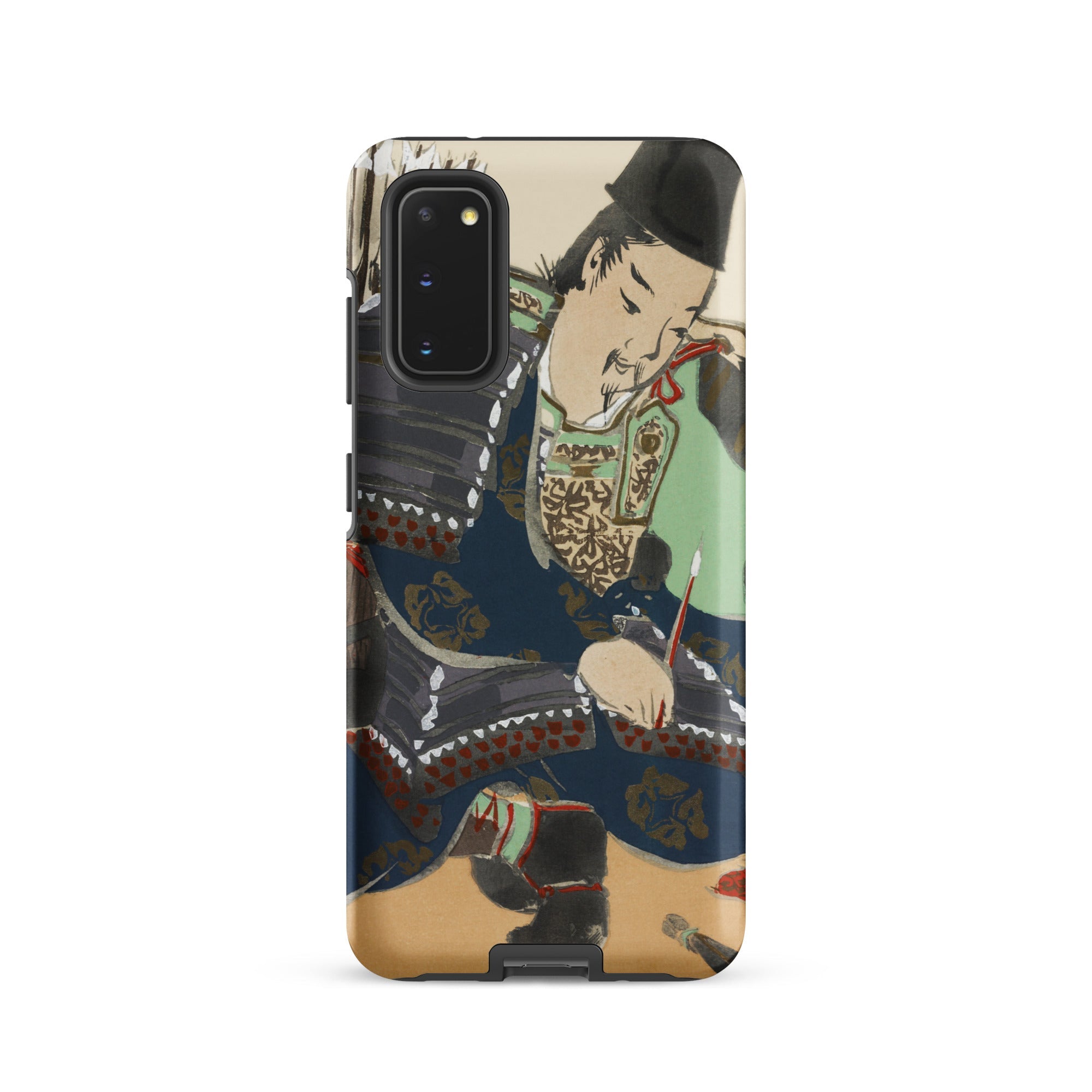 Samurai Kamisaka Sekka Momoyogusa Samsung Case, Galaxy S20 / Matte, Smartphone Case Colorful Illustration Person Painting