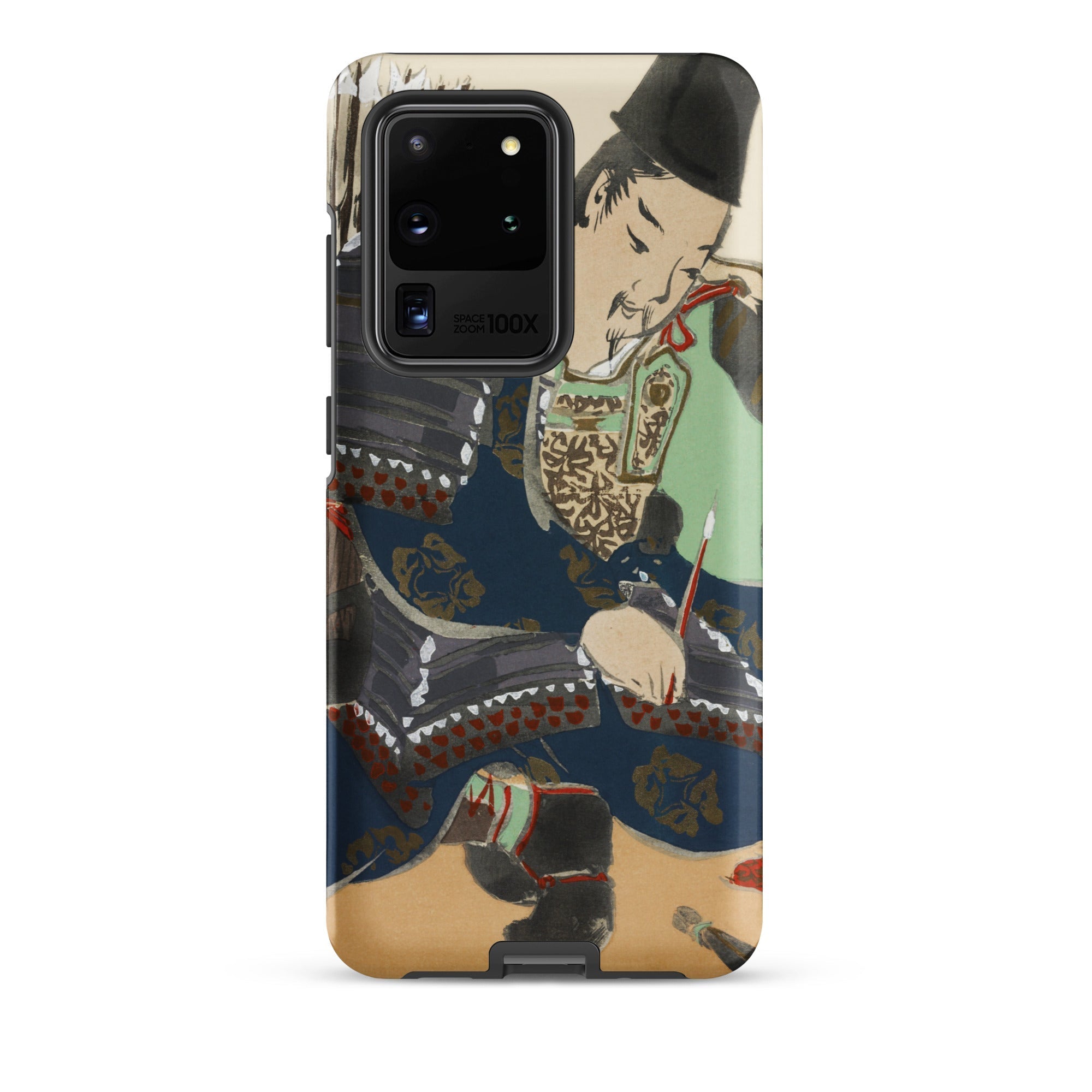 Samurai Kamisaka Sekka Momoyogusa Samsung Case, Galaxy S20 Ultra / Matte, Phone Case Japanese Style Painting Man Traditional Attire