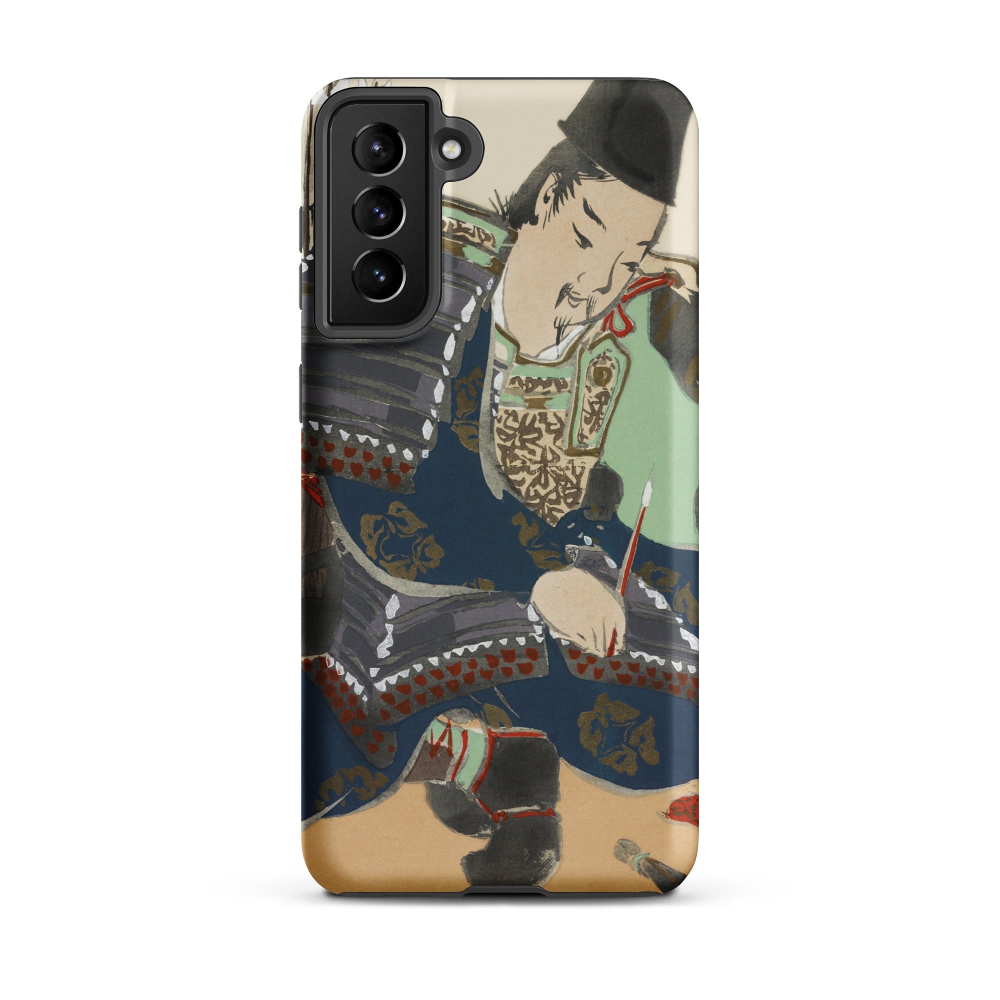Samurai Kamisaka Sekka Momoyogusa Samsung Case, Galaxy S21 Plus / Matte, Smartphone Case Artistic Rendition Person Traditional Attire