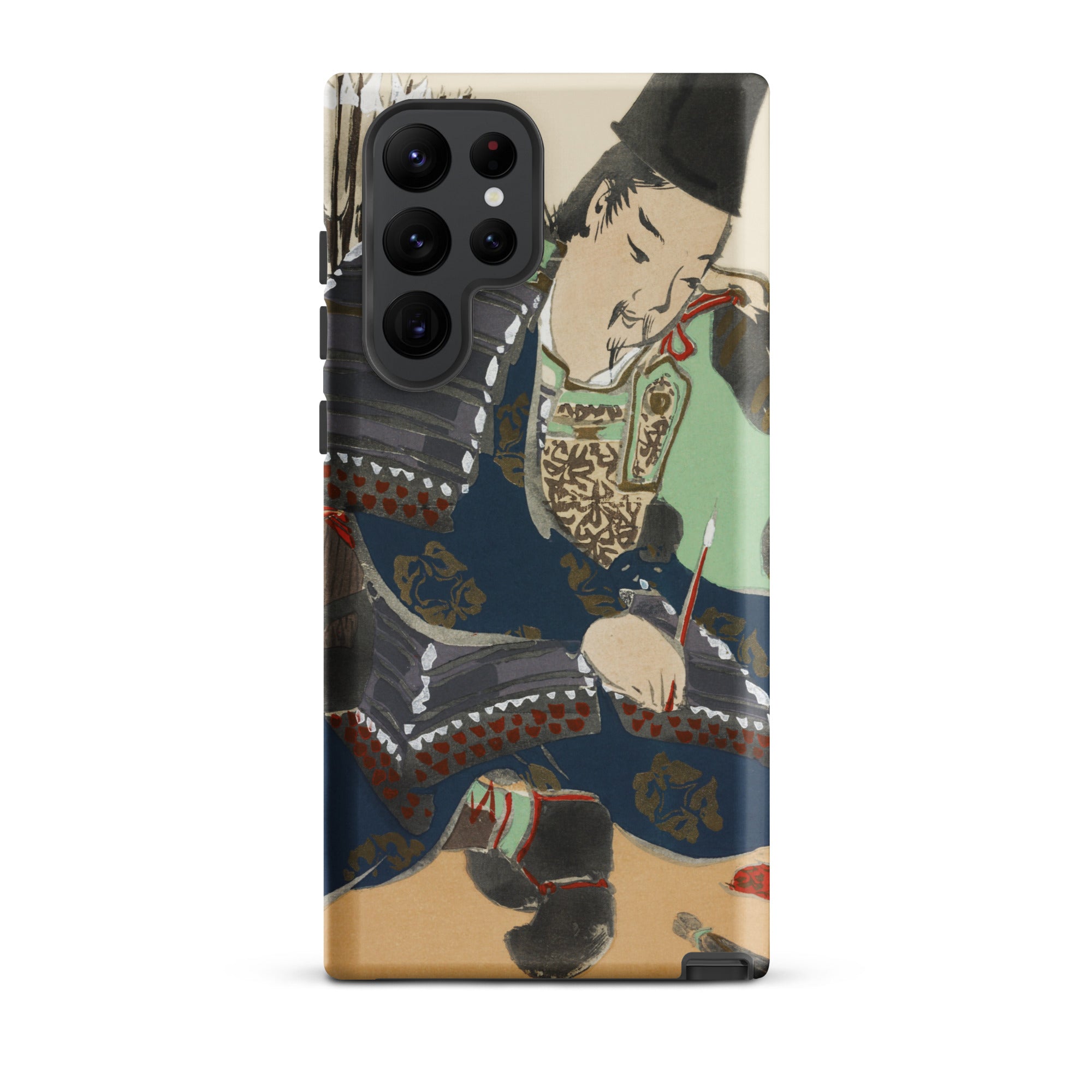 Samurai Kamisaka Sekka Momoyogusa Samsung Case, Galaxy S22 Ultra / Matte, Smartphone Case Japanese Style Painting