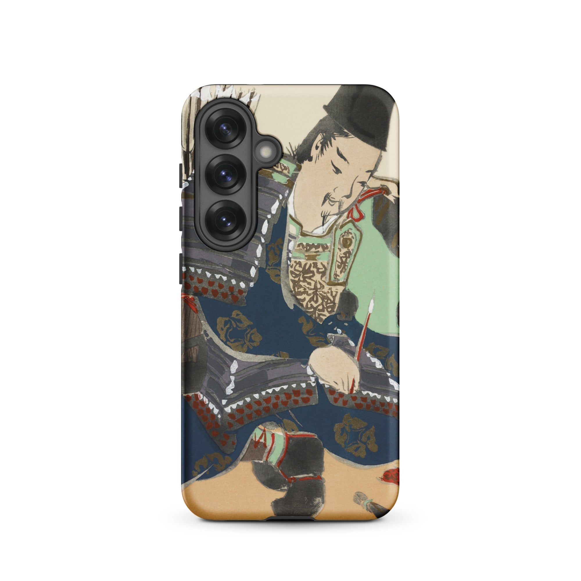Samurai Kamisaka Sekka Momoyogusa Samsung Case, Galaxy S25 / Matte, Smartphone Case Traditional Japanese Style Illustration Person
