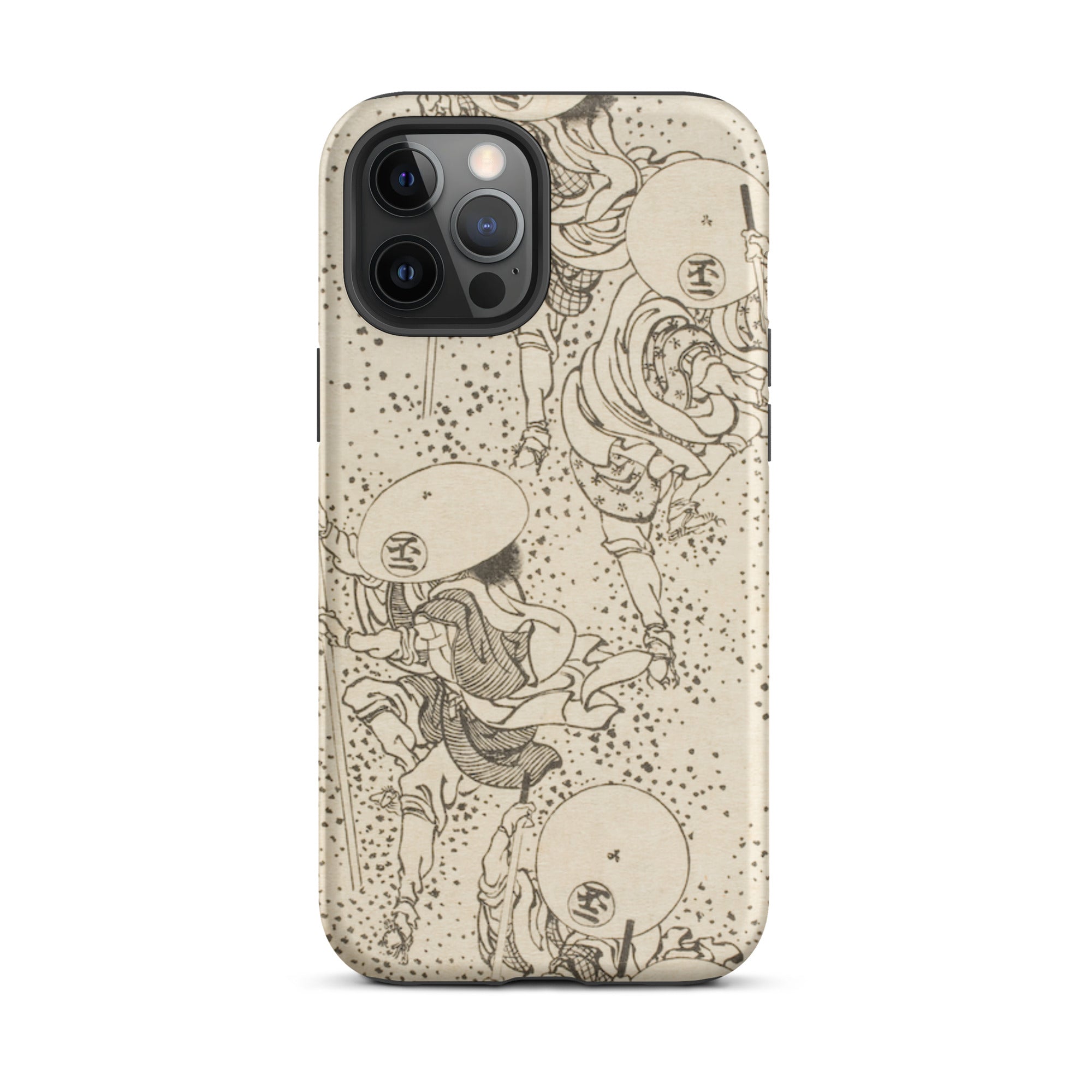 Samurai Katsushika Hokusai Iphone Case, 12 Pro Max / Matte, Japanese Art Covered Phone Case