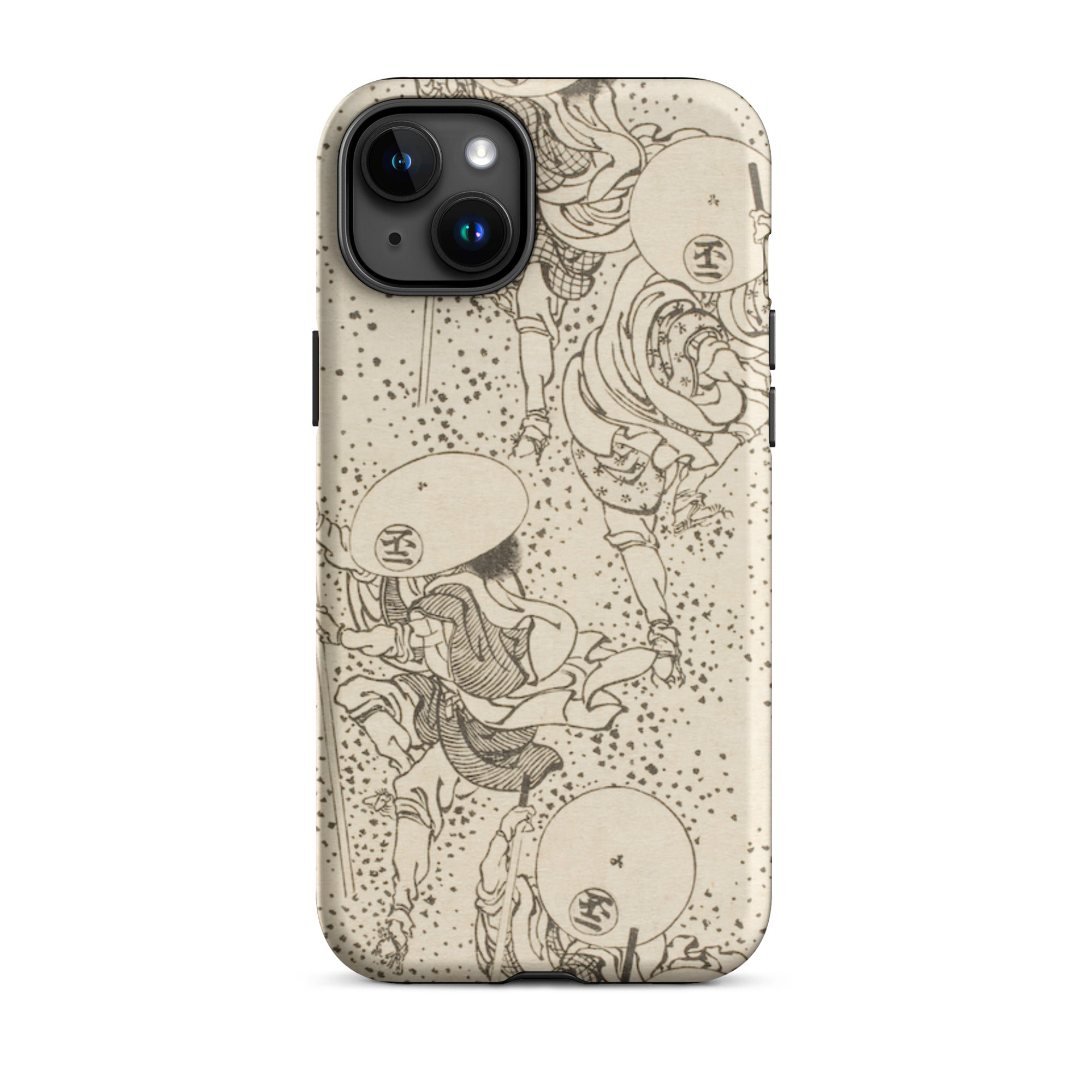 Samurai Katsushika Hokusai Iphone Case, 15 Plus / Matte, Phone Case Japanese Art