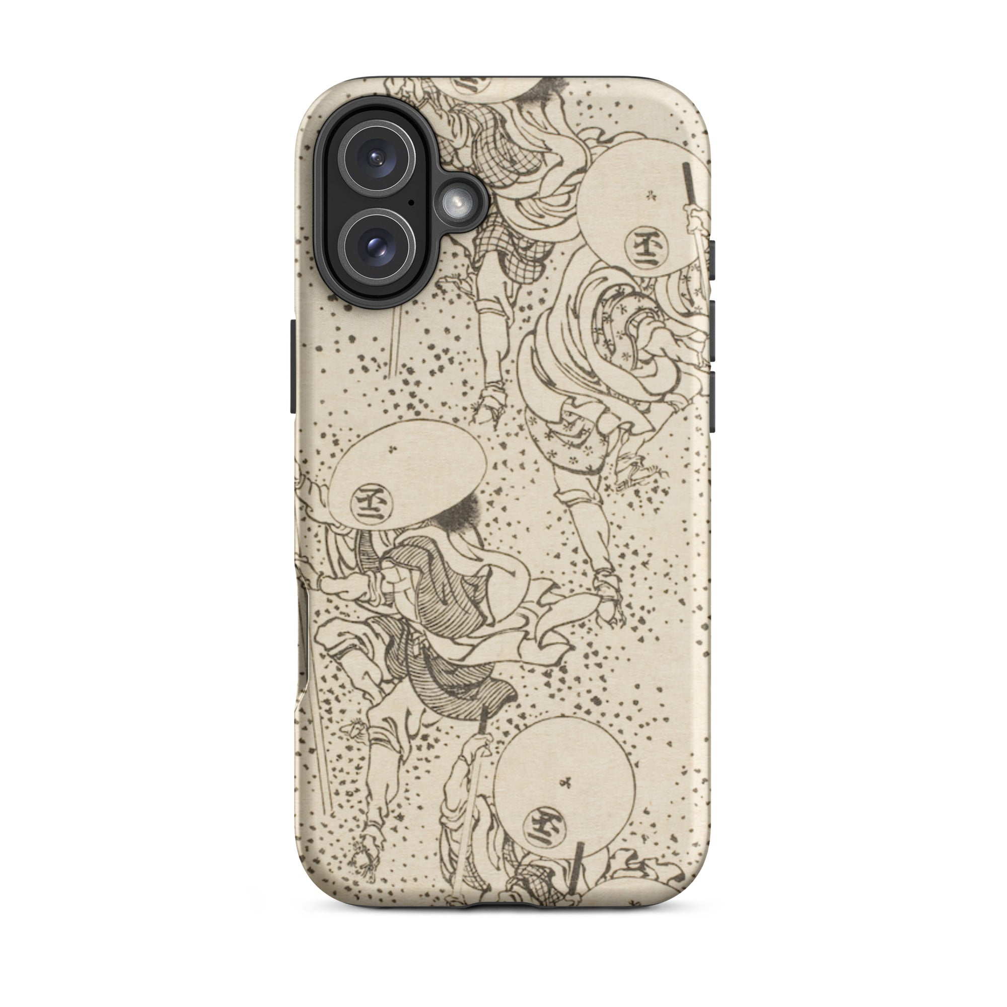 Samurai Katsushika Hokusai Iphone Case, 16 Plus / Matte, Phone Case Japanese Art