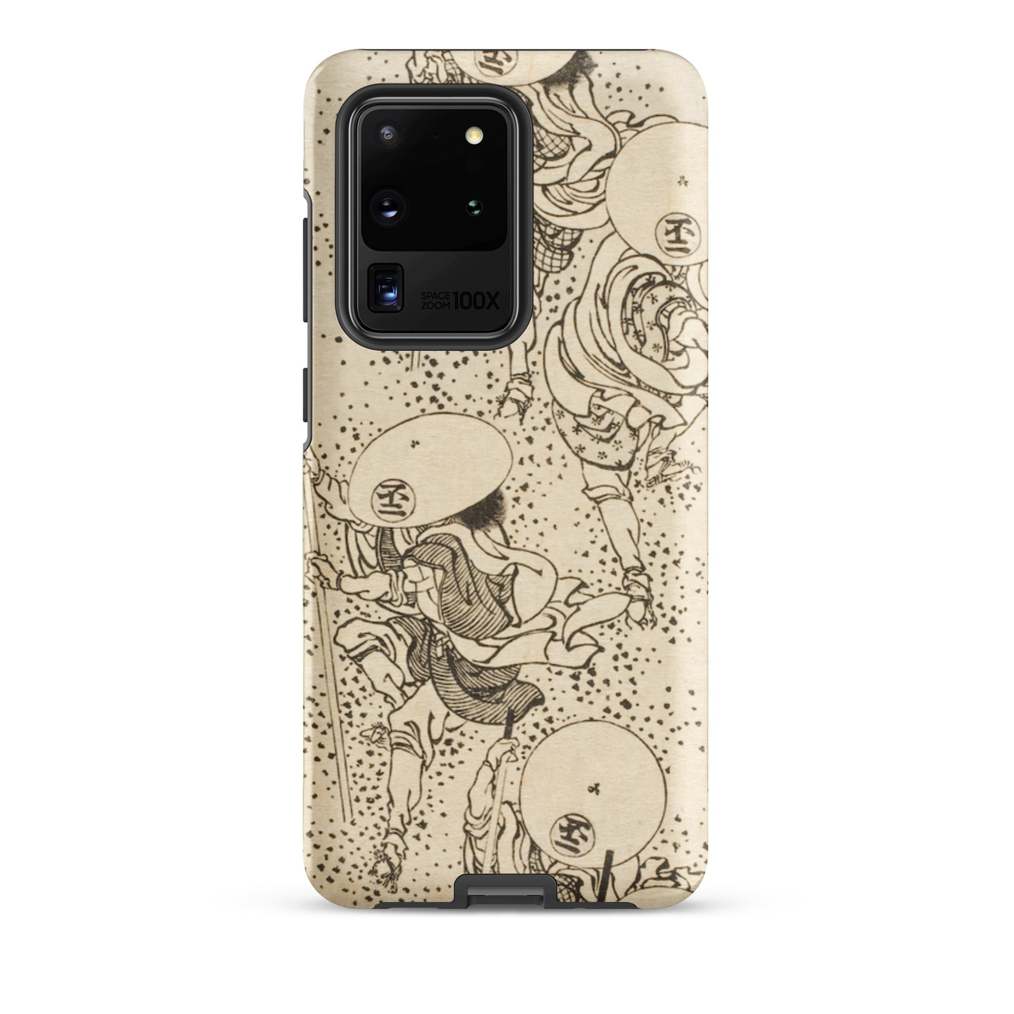 Samurai Katsushika Hokusai Samsung Case, Galaxy S20 Ultra / Matte, Smartphone Case Antique Japanese Artwork Print