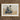 Wooden Framed Samurai Art Print Blue Green Armor Kamisaka Sekka, Ink-dipped Brush Poised, Scribe