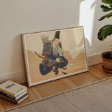 Samurai Scribe - Kamisaka Sekka Art Print / Canvas, Posters Prints & Visual Artwork, Toby Leon