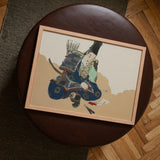 Samurai Scribe - Kamisaka Sekka Art Print / Canvas, Posters Prints & Visual Artwork, Toby Leon