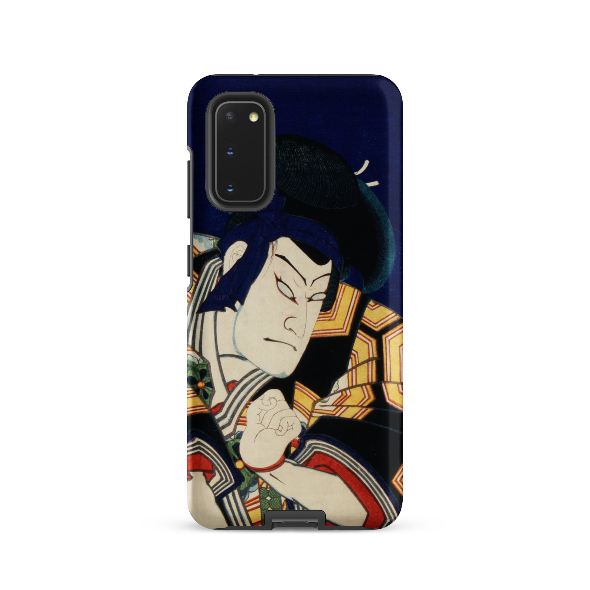 Samurai Toyohara Kunichika Actor Portrait Samsung Case, Galaxy S20 / Matte, Phone Case Traditional Japanese Ukiyo e Style Illustration