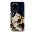 Samurai Toyohara Kunichika Actor Portrait Samsung Case, Galaxy S20 Ultra / Matte, Smartphone Case Traditional Japanese Art Print