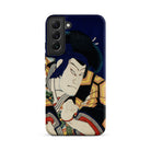 Samurai Toyohara Kunichika Actor Portrait Samsung Case, Galaxy S22 Plus / Matte, Phone Case Traditional Japanese Art Print