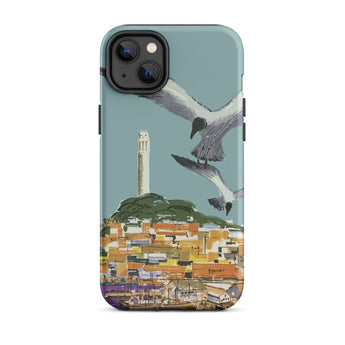 San Francisco Travel Poster Iphone Case, 14 Plus / Matte, Mobile Phone Cases, Toby Leon