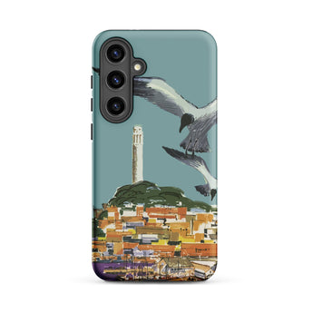 San Francisco Travel Poster Phone Case, Samsung Galaxy S24 Plus / Matte, Mobile Cases, Toby Leon