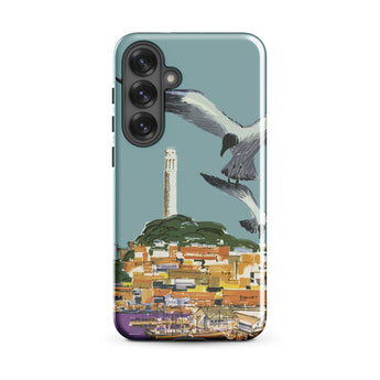 San Francisco Travel Poster Phone Case, Samsung Galaxy S25 Plus / Gloss, Mobile Cases, Toby Leon