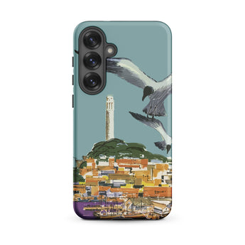 San Francisco Travel Poster Phone Case, Samsung Galaxy S25 Plus / Matte, Mobile Cases, Toby Leon