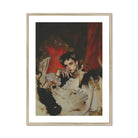 Santino - Queer Vampire King Art Print, Framed Artistic Portrait Dramatic Red Black Tones Baroque-style