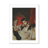 Santino - Queer Vampire King Art Print, Framed Artistic Portrait Photograph Dramatic Red Dark Tones