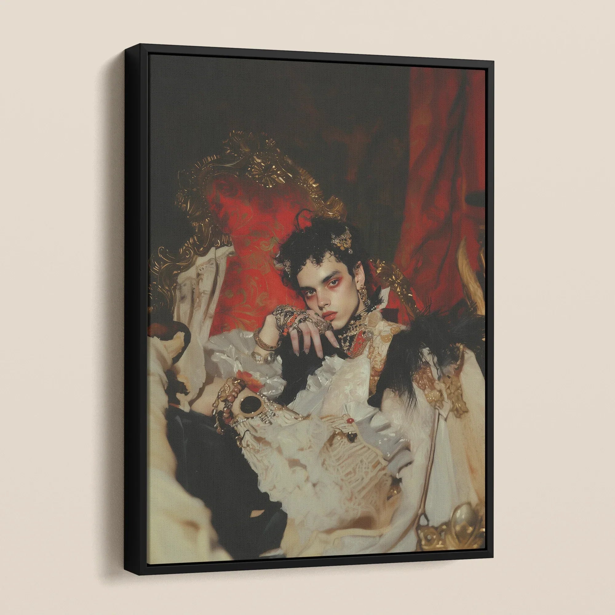 Santino - Queer Vampire King Framed Canvas