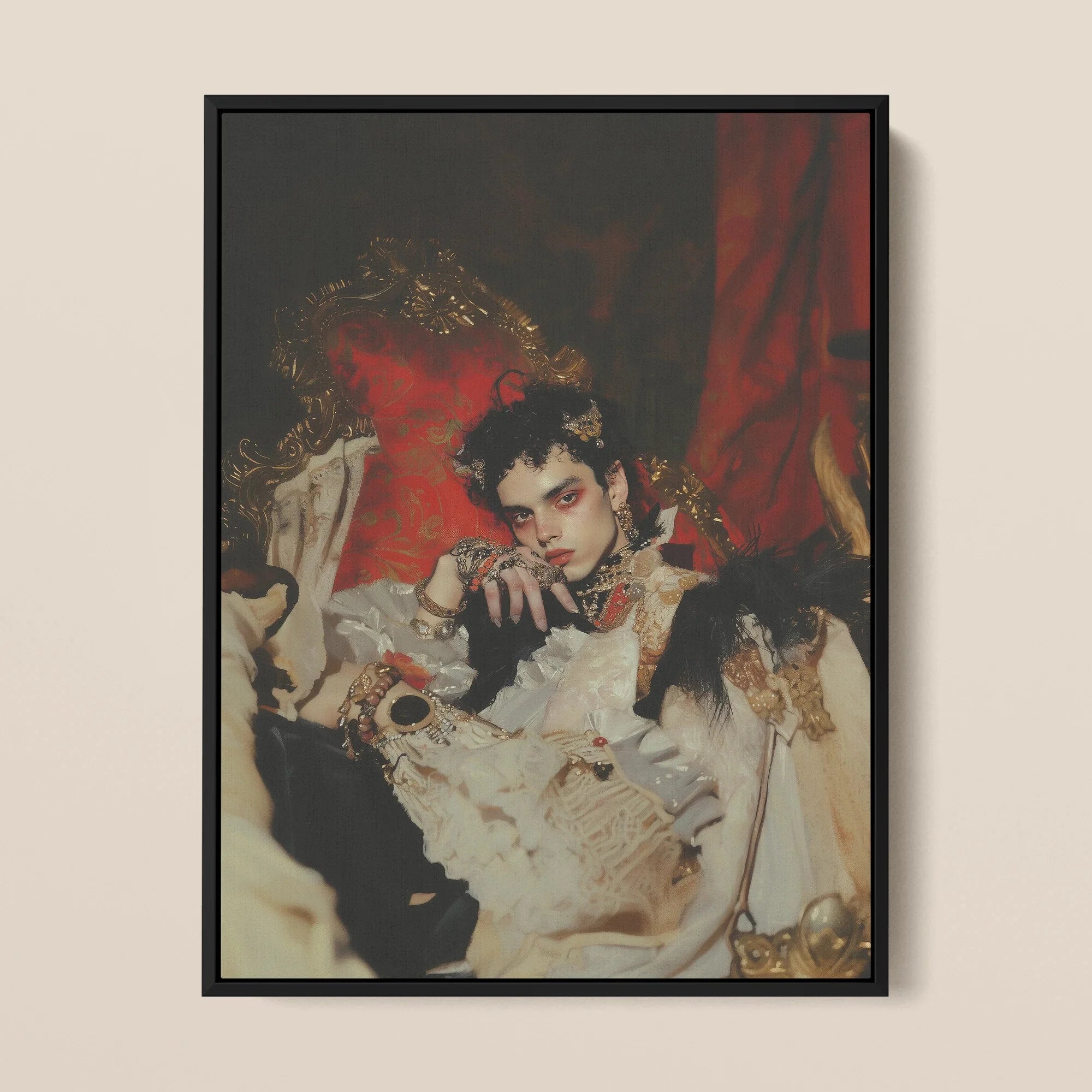 Santino - Queer Vampire King Framed Canvas