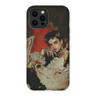 Santino - Queer Vampire King Iphone Case, 12 Pro Max / Matte, Phone Case Dramatic Portrait Painting Person Ornate Clothing