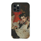Santino - Queer Vampire King Iphone Case, 13 Pro / Matte, Phone Case Dramatic Portrait-style Painting Person Ornate Clothing