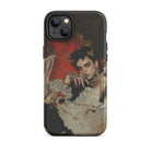 Santino Queer Vampire King Iphone Case, 14 Plus / Matte, Iphone Case Ornate Portrait