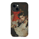 Santino - Queer Vampire King Iphone Case, 14 Plus / Matte, Phone Case Dramatic Portrait Person Ornate Vintage-style Clothing