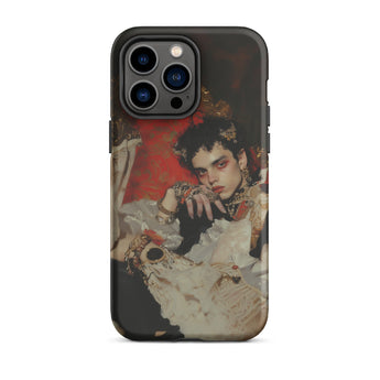 Santino - Queer Vampire King Iphone Case, 14 Pro Max / Matte, Black Iphone Case Portrait