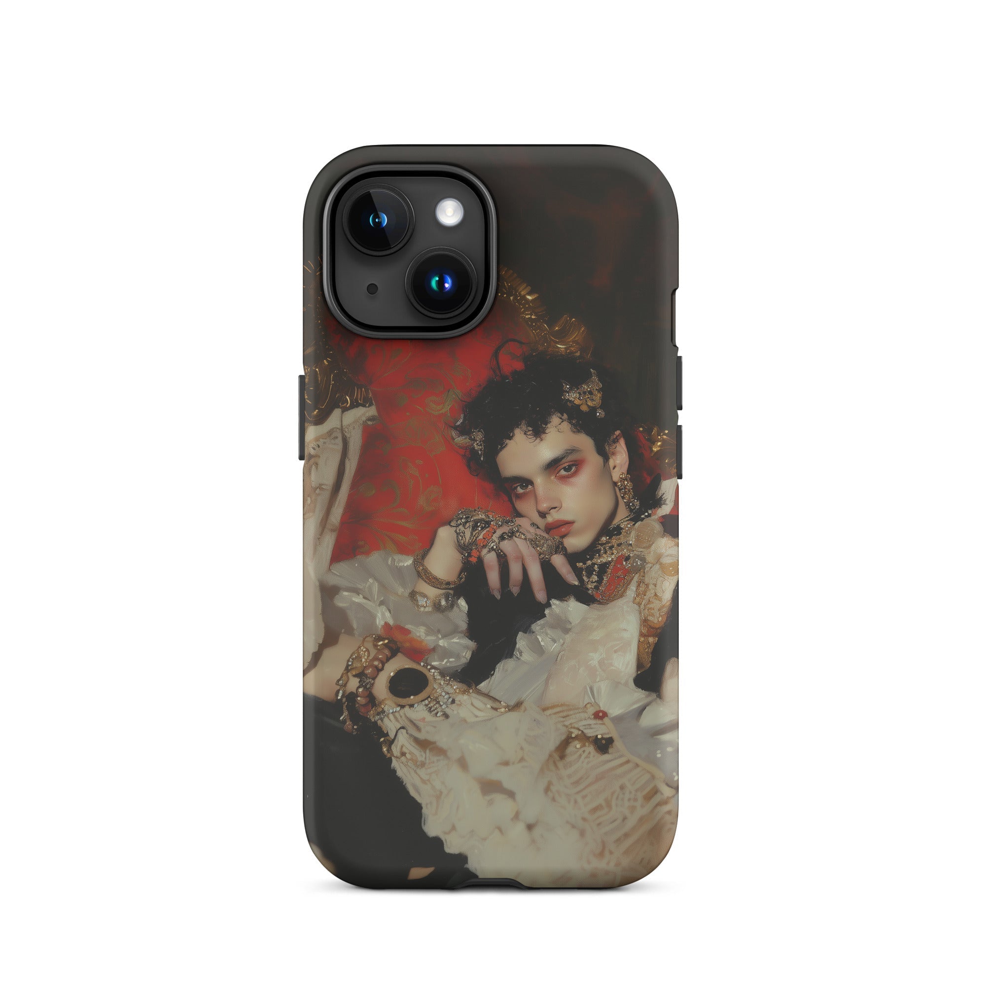 Santino Queer Vampire King Iphone Case, 15 / Matte, Iphone Case Regal Portrait