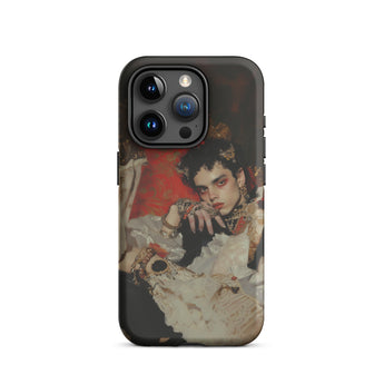 Santino - Queer Vampire King Iphone Case, 15 Pro / Matte, Iphone Case Portrait Design