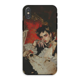 Santino - Queer Vampire King Iphone Case, Xs / Matte, Phone Case Dramatic Portrait-style Painting Person Ornate Vintage-inspired