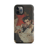 Santino - Queer Vampire King Phone Case Iphone 11 Pro / Matte Iphone Case Regal Portrait Queer Vampire King, Reign Etched, Shielding