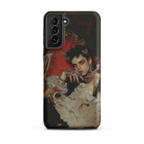 Santino - Queer Vampire King Phone Case Samsung Galaxy S21 Plus / Matte Black Detailed Illustration Person Ornate Vintage-style, Reign