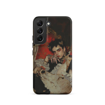 Santino - Queer Vampire King Phone Case Samsung Galaxy S22 / Matte Black Phone Case Detailed Illustration Person Ornate Vintage-inspired