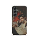 Santino Queer Vampire King Samsung Case, Galaxy S25 / Matte, Black Smartphone Case Printed Person Dark Hair Elaborate