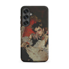 Santino Queer Vampire King Samsung Case, Galaxy S25 Plus / Matte, Black Smartphone Case Dark Fantasy Portrait
