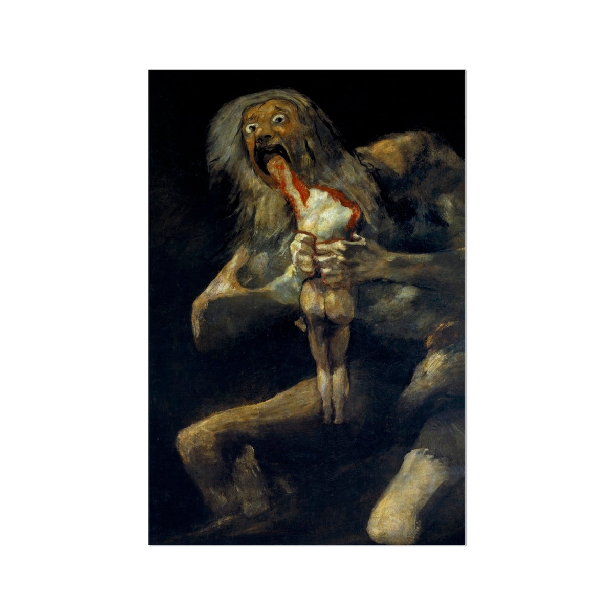 Saturn Devouring His Son - Francisco De Goya Art Print, Painting Saturn Son