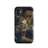 Saturn Devouring His Son - Francisco De Goya Phone Case Iphone 11 / Matte Black Iphone Case Saturn Son Painting Goya’s Saturn, Titan’s Wide