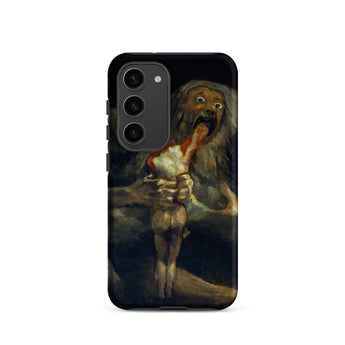 Saturn Devouring His Son - Francisco De Goya Samsung Case, Galaxy S23 / Matte, Black Smartphone Case Grotesque Painting Figure