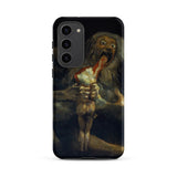 Saturn Devouring His Son - Francisco De Goya Samsung Case, Galaxy S23 Plus / Matte, Black Smartphone Case Painting Saturn Son