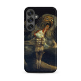 Saturn Devouring His Son - Francisco De Goya Samsung Case, Galaxy S25 Plus / Matte, Black Phone Case Depiction Saturn Son