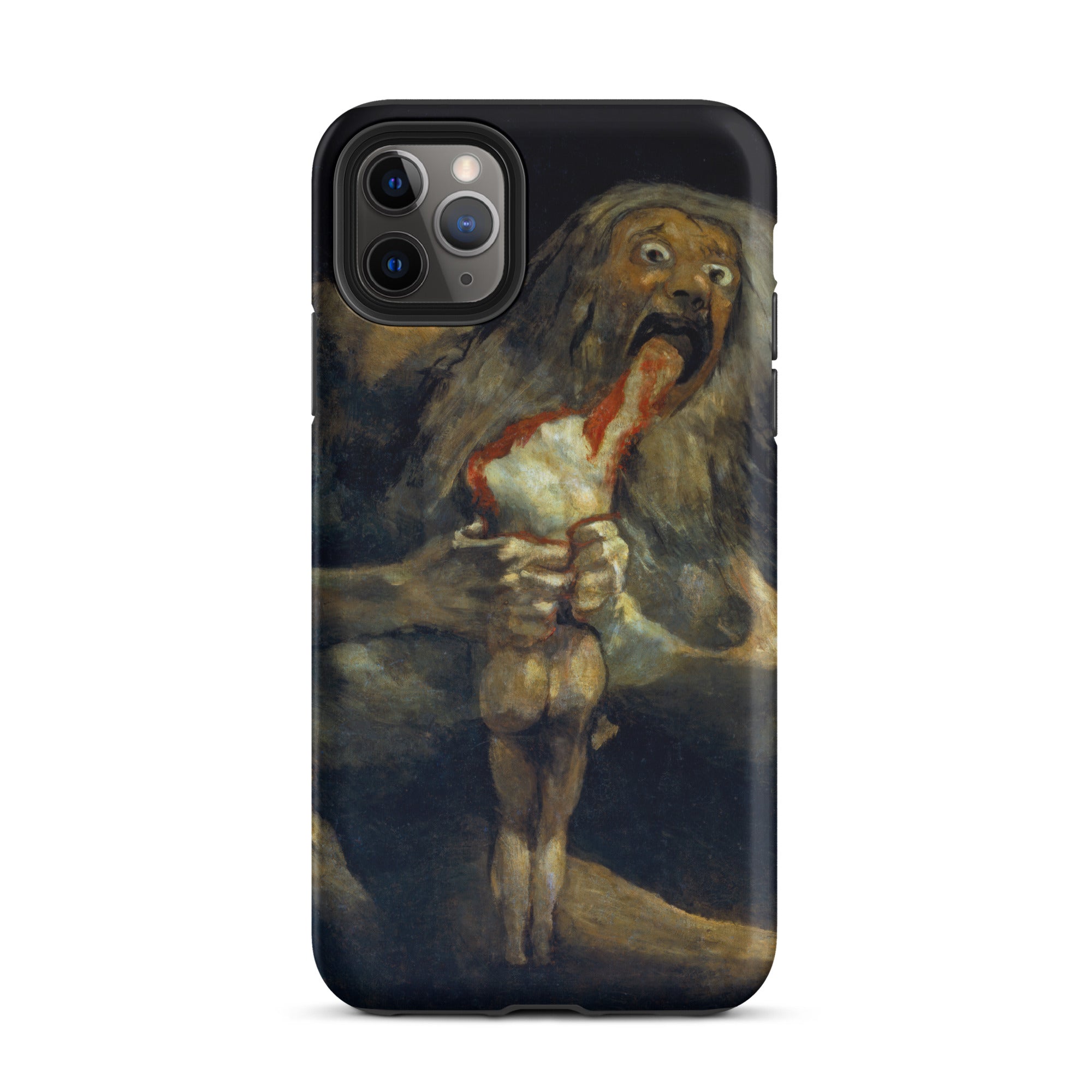 Saturn Devouring His Son - Francisco Goya Iphone Case, 11 Pro Max / Matte, Black Smartphone Case Painting Saturn Son