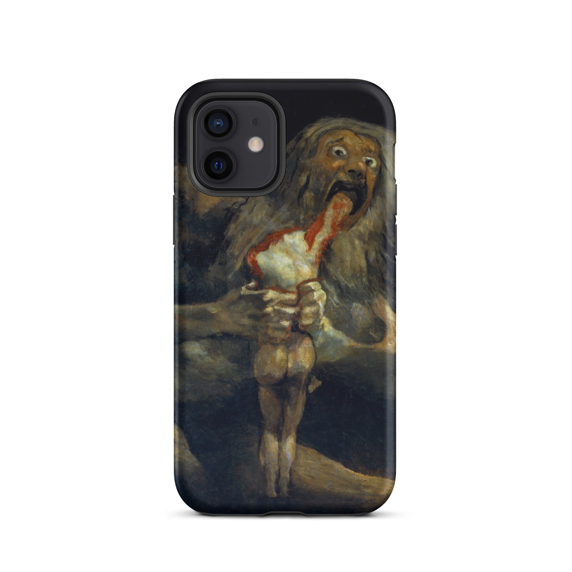 Saturn Devouring His Son - Francisco Goya Iphone Case, 12 / Matte, Black Iphone Case Painting Saturn Son