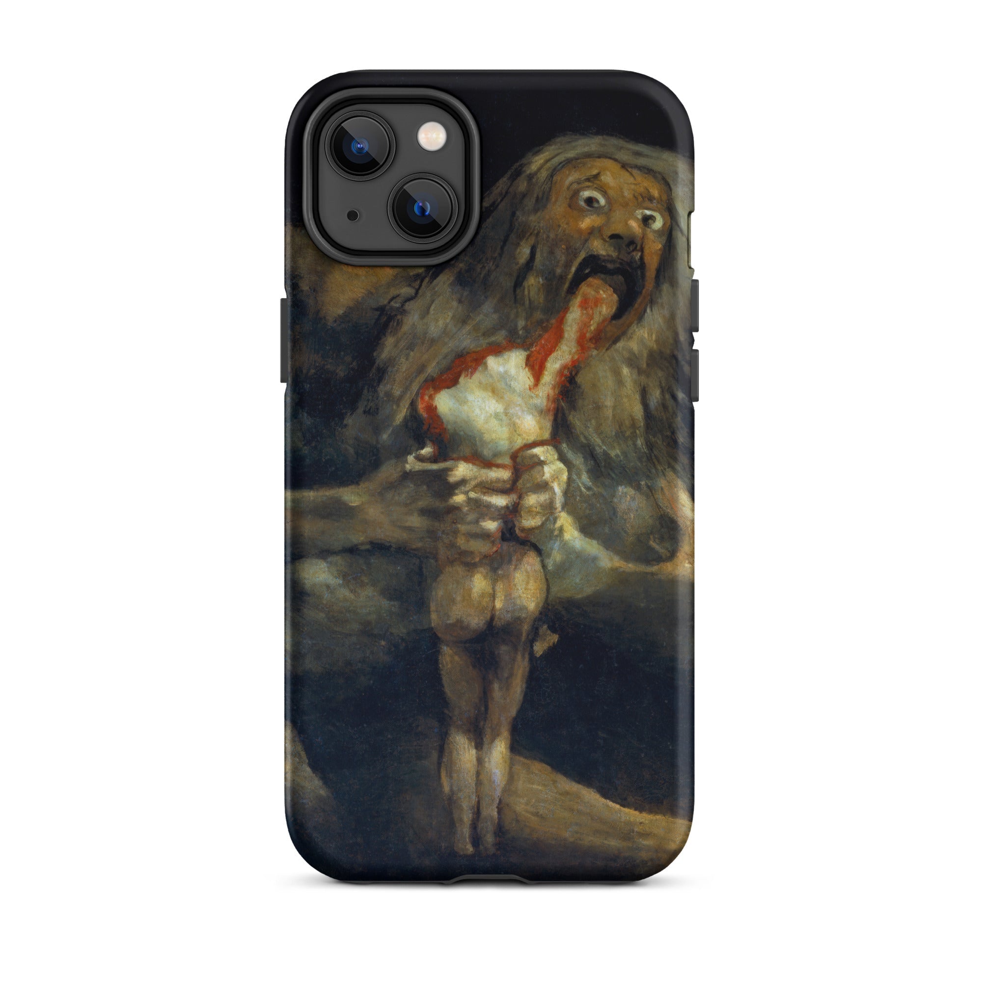 Saturn Devouring His Son - Francisco Goya Iphone Case, 14 Plus / Matte, Black Iphone Case Reproduction Francisco Goya’s Saturn Son