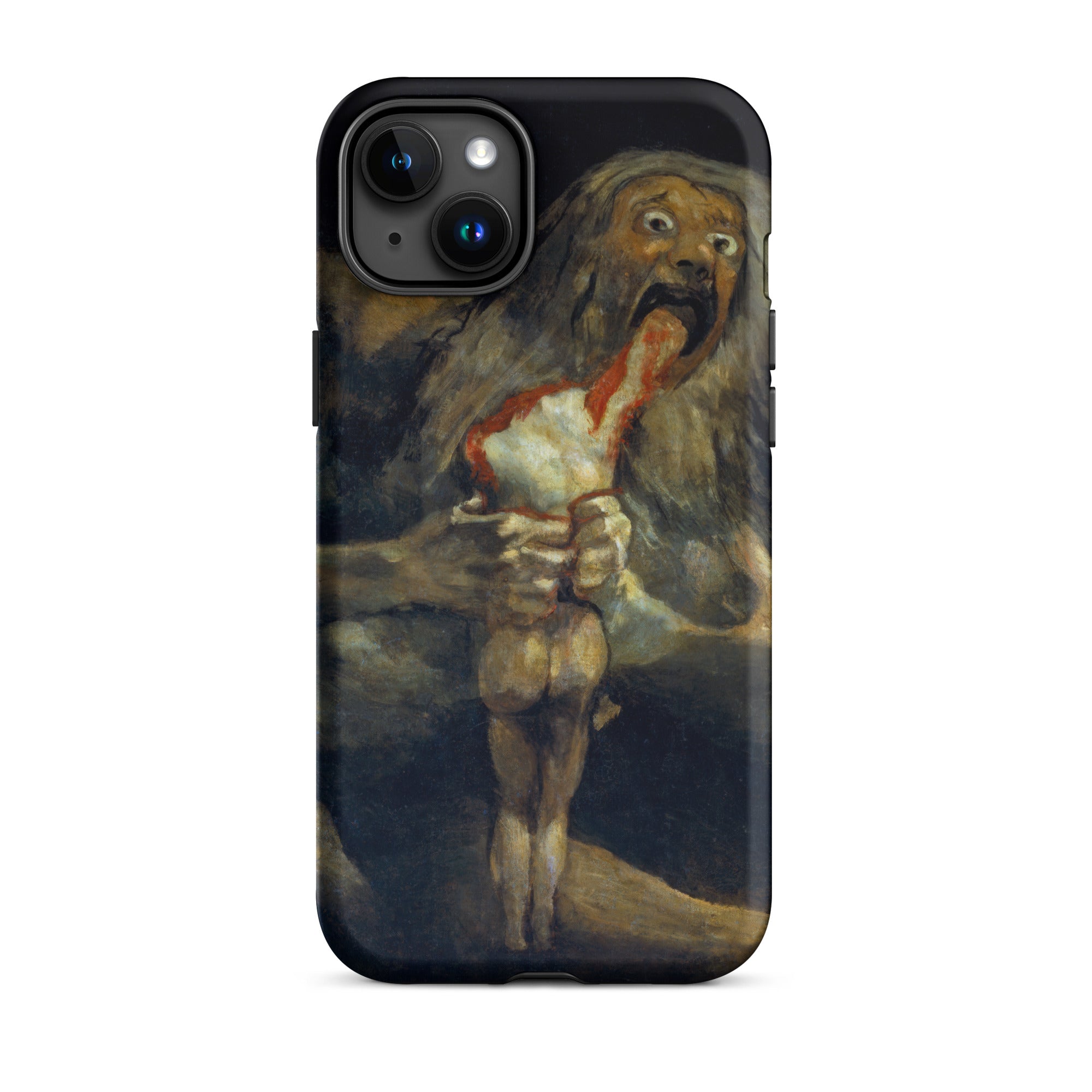 Saturn Devouring His Son - Francisco Goya Iphone Case, 15 Plus / Matte, Black Smartphone Case Painting Saturn Son