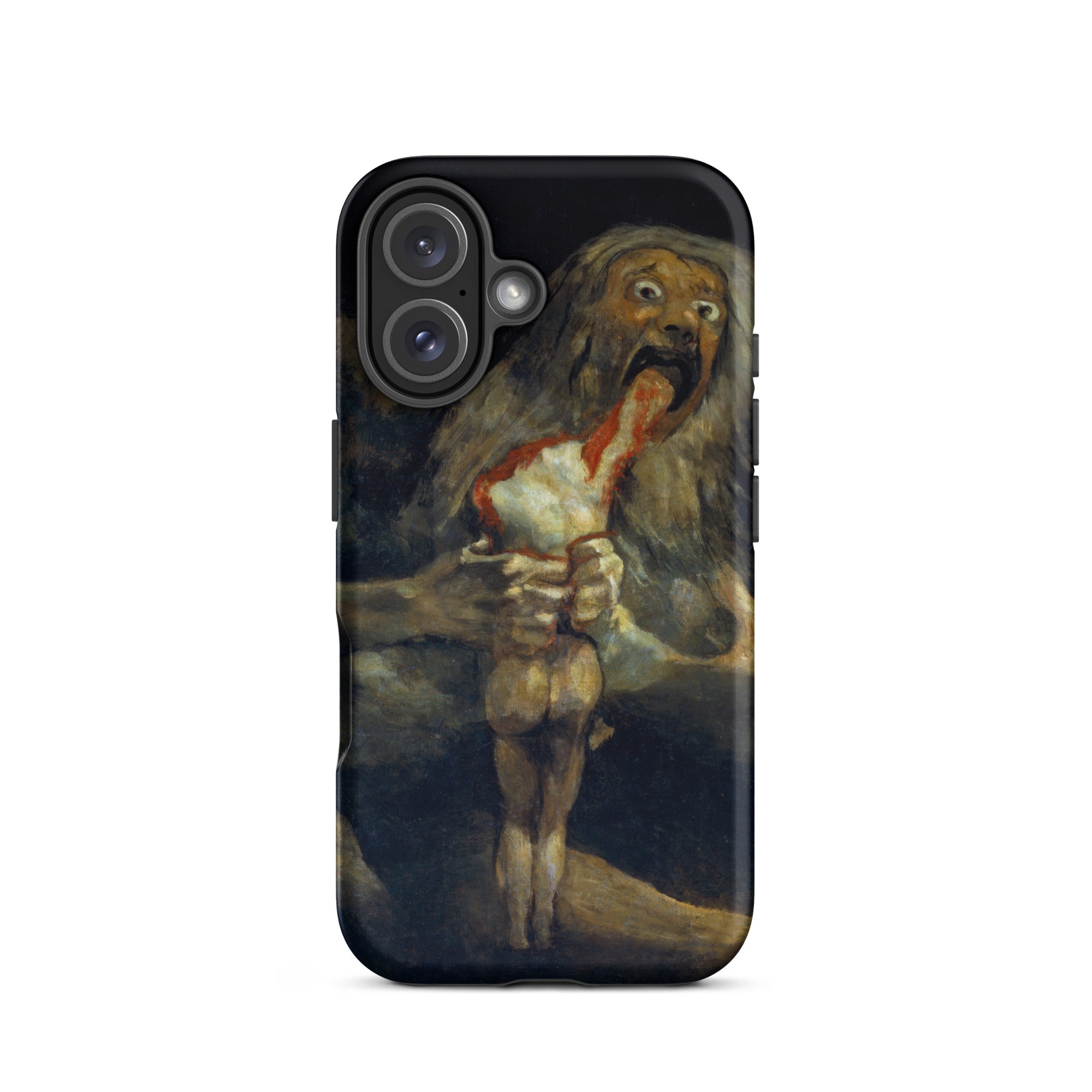 Saturn Devouring His Son - Francisco Goya Iphone Case, 16 / Matte, Black Smartphone Case Francisco Goya’s Saturn Son Painting