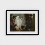 Saul and the Witch of Endor - Benjamin West Art Print / Canvas, Moonlight Breaks, Witch’s Gesture Prints