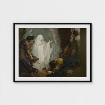 Saul and the Witch of Endor - Benjamin West Art Print / Canvas, Moonlight Breaks, Witch’s Gesture Prints