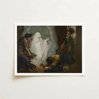 Saul and the Witch of Endor - Benjamin West Art Print / Canvas, Moonlight Breaks, Witch’s Gesture Prints